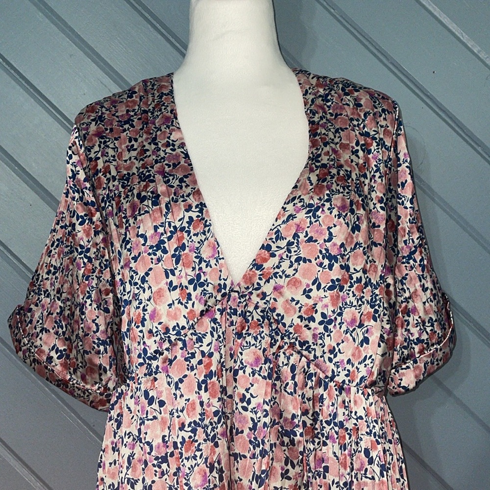 Lulu's Blush Pink Floral Print Mini Dress - Picture 5 of 11